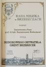 Gmina Brzeszcze - nadanie tytułu Honorowy Obywatel Gminy Brzeszcze 